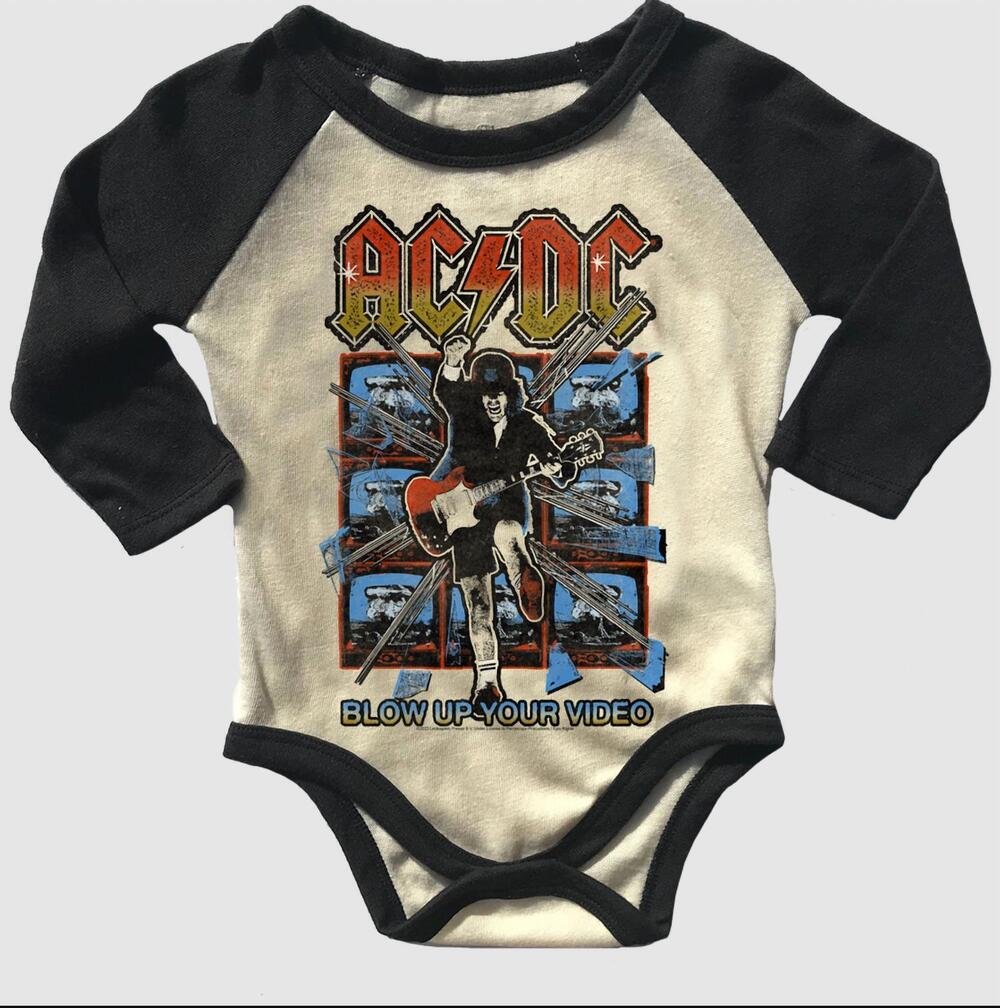NEW ROWDY SPROUT kid's raglan onesie in black